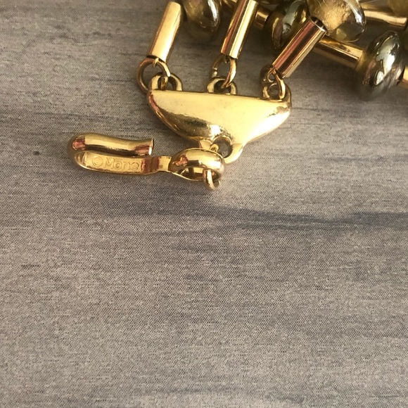 💙Monet gold tong glass beads multi layer necklace - Picture 5 of 5